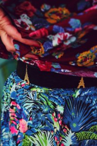 Flower skirt & belt photo