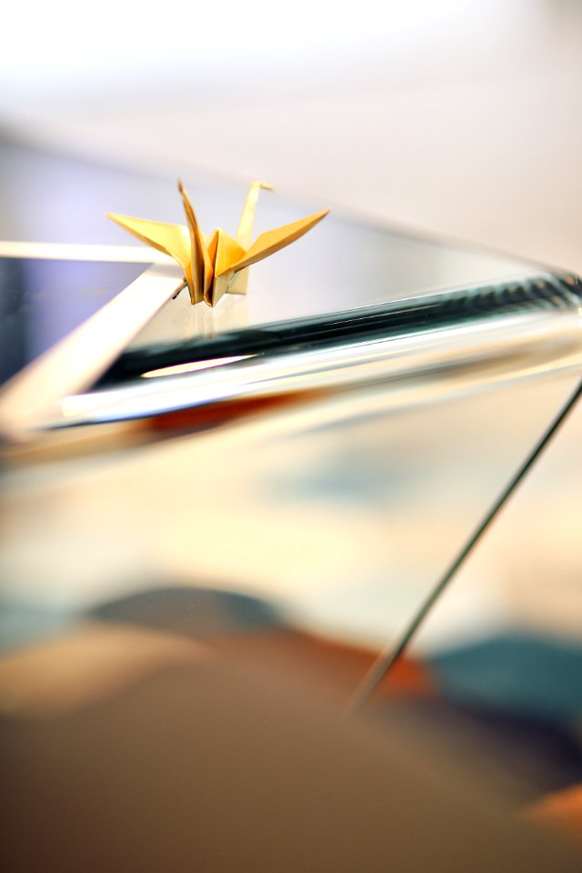 Gold Orizuru / paper crane