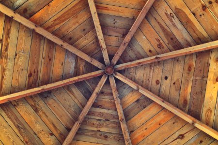 Wooden ceiling