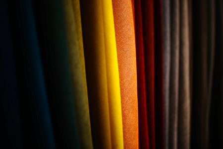 Colorful fabrics photo