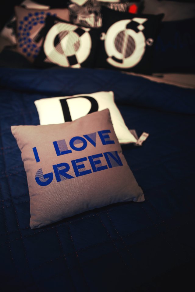 I love green pillow