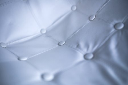 White leather with buttons / chair photo