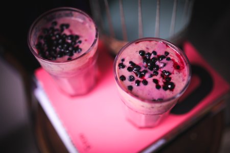 Blueberry yogurt photo