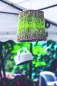 Lamp with wool photo