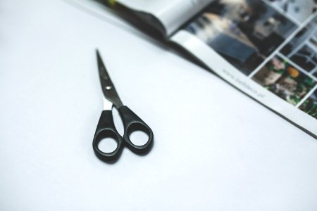 Black scissors photo