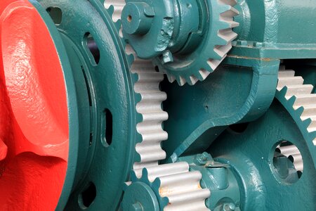 Museum gear winch