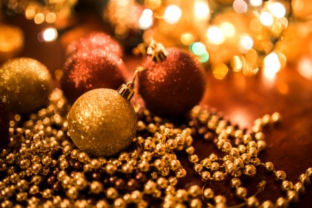 Christmas Gold Balls photo