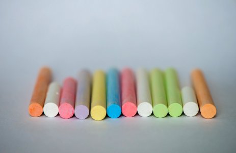 Assorted-color of Chalks in Closeup Photography photo