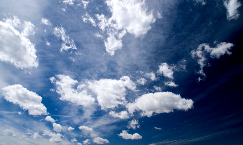 Blue Sky With Clouds photo