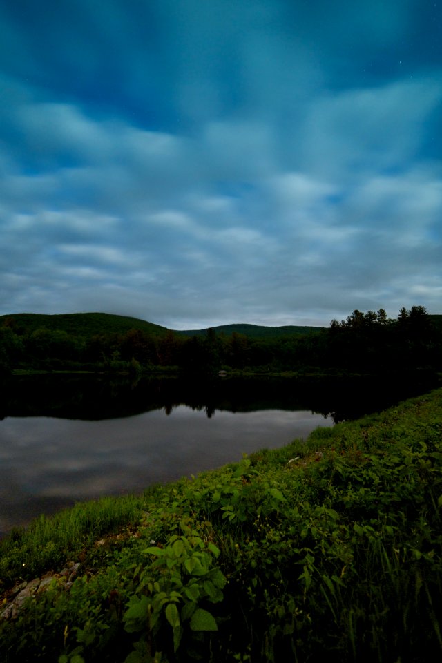 Free stock photo of clouds, night, pond
