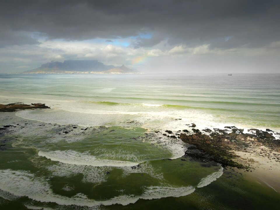 Capetown aerial ocean