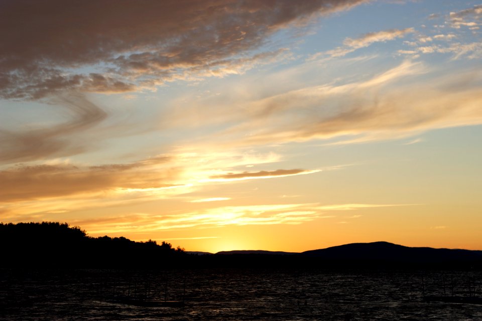Free stock photo of clouds, mountains, sunset