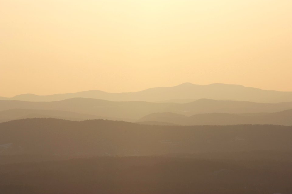 Silhouette of Mountains photo