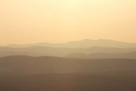 Silhouette of Mountains photo