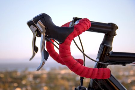 Red and Black Road Bicycle photo
