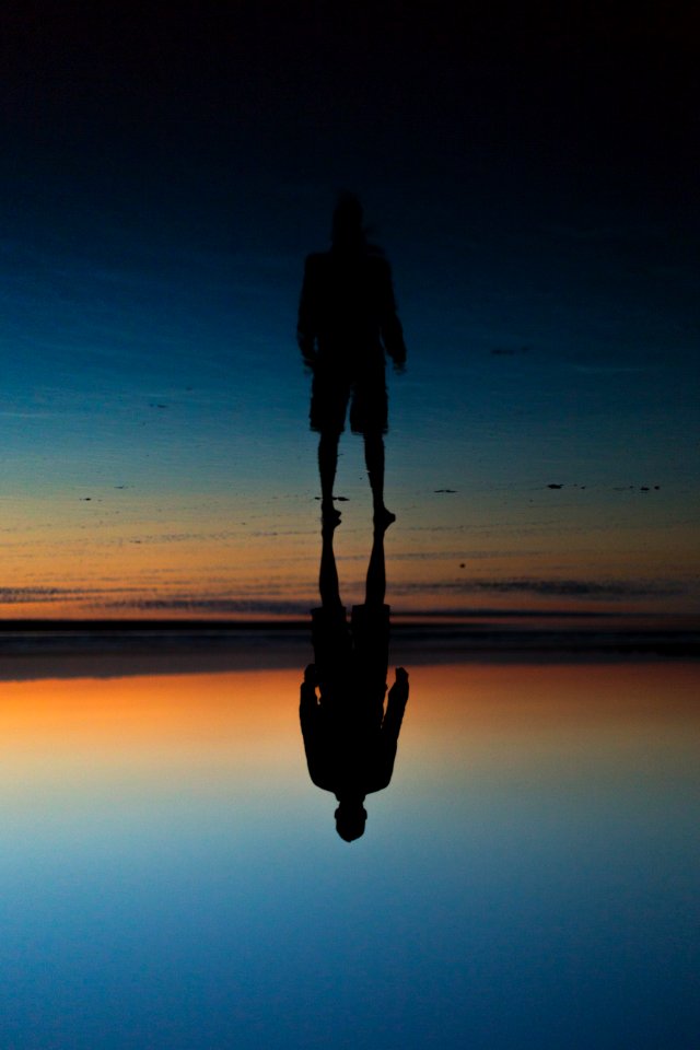 Reflection of Person on Water