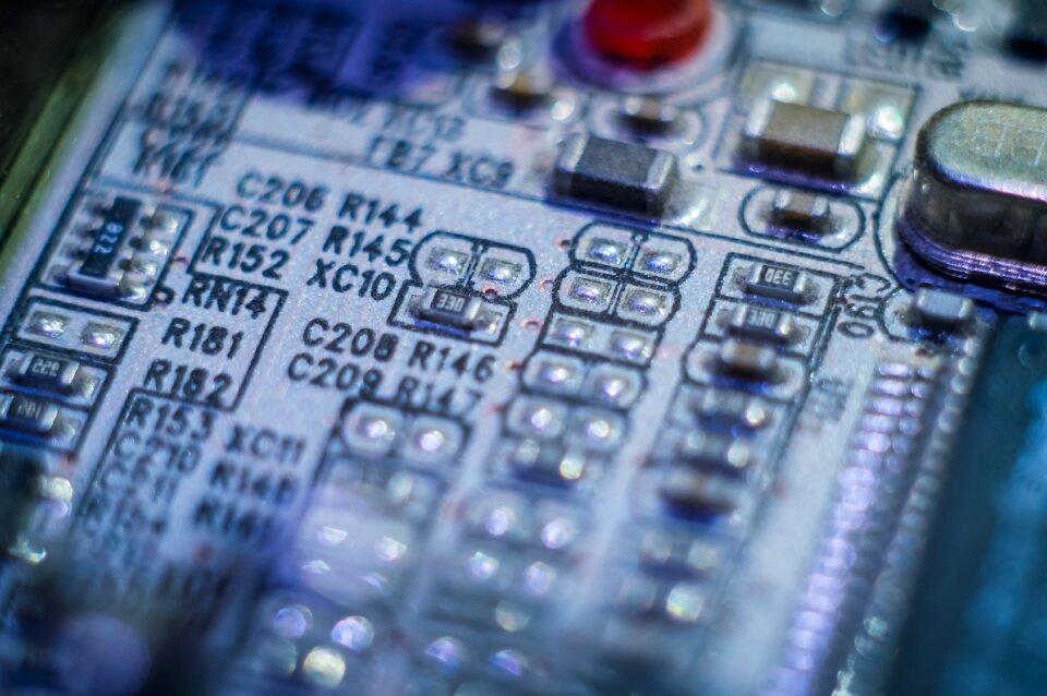 Pcb motherboard black