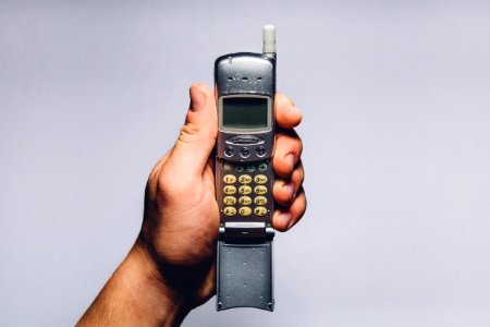 Person Holding Gray Candybar Phone
