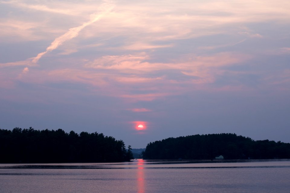 Free stock photo of clouds, sunset, trees