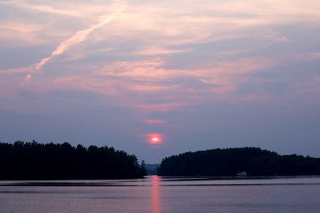 Free stock photo of clouds, sunset, trees