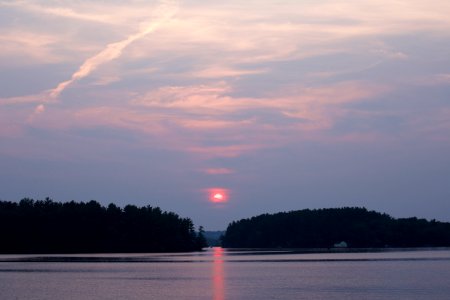 Free stock photo of clouds, sunset, trees photo