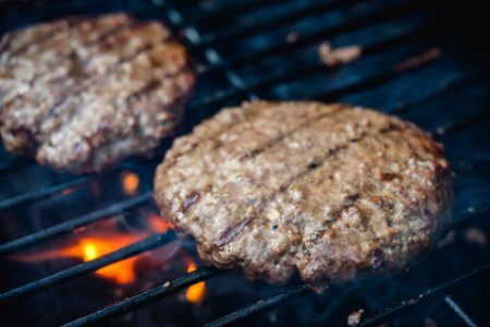 Free stock photo of beef, burger, fire