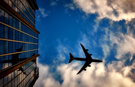 Silhouette Photo of Airliner photo