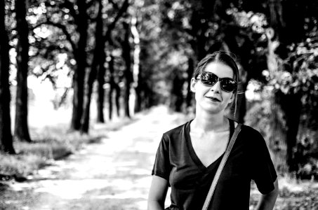 Sling Bag on Woman's Shoulder