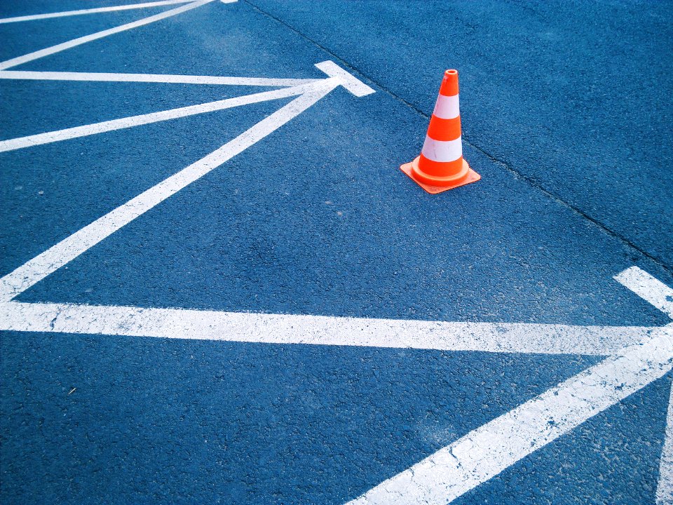 Free stock photo of car, city, cone