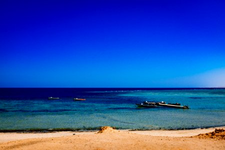 Free stock photo of beach, blue sky, blue water photo