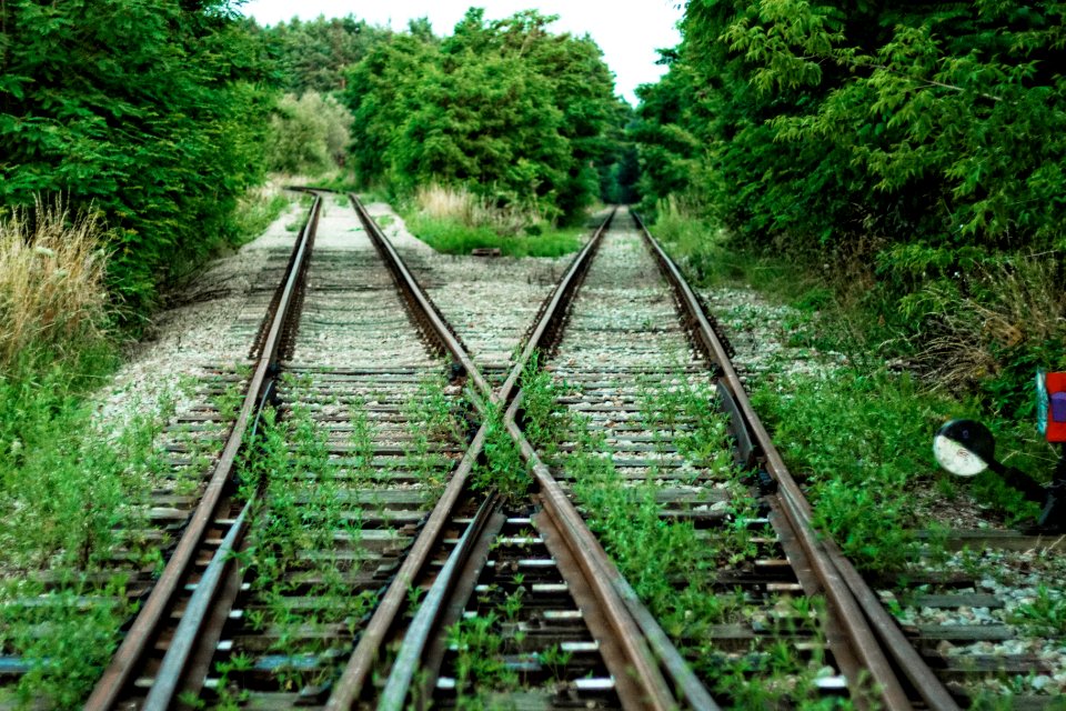 Free stock photo of railway, road photo