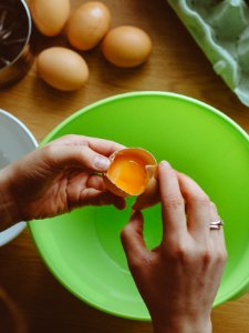 Person Holding Egg photo