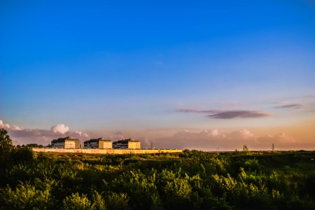 Free stock photo of buildings, business park, clouds