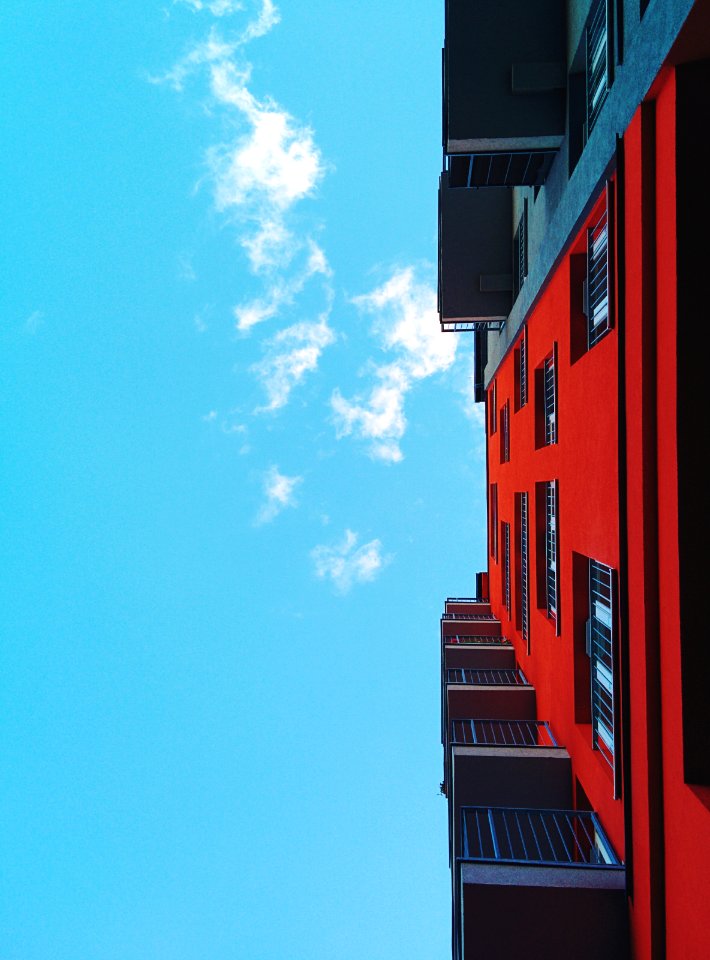 Red and Gray Concrete Building photo