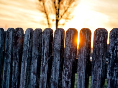 Free stock photo of fence, sky, sun photo