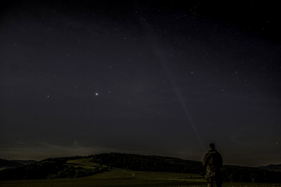Night hvizdy the sky