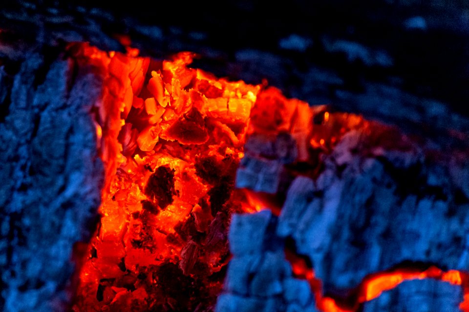 Close-up Photo Of Firewood Burning