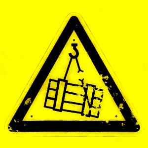 Sign (Danger overhead crane) photo