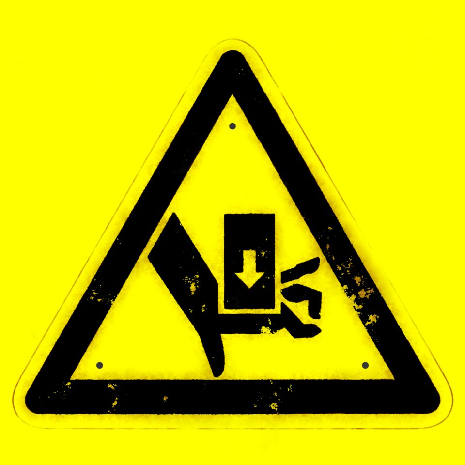 Sign  (Entrapment hazard)