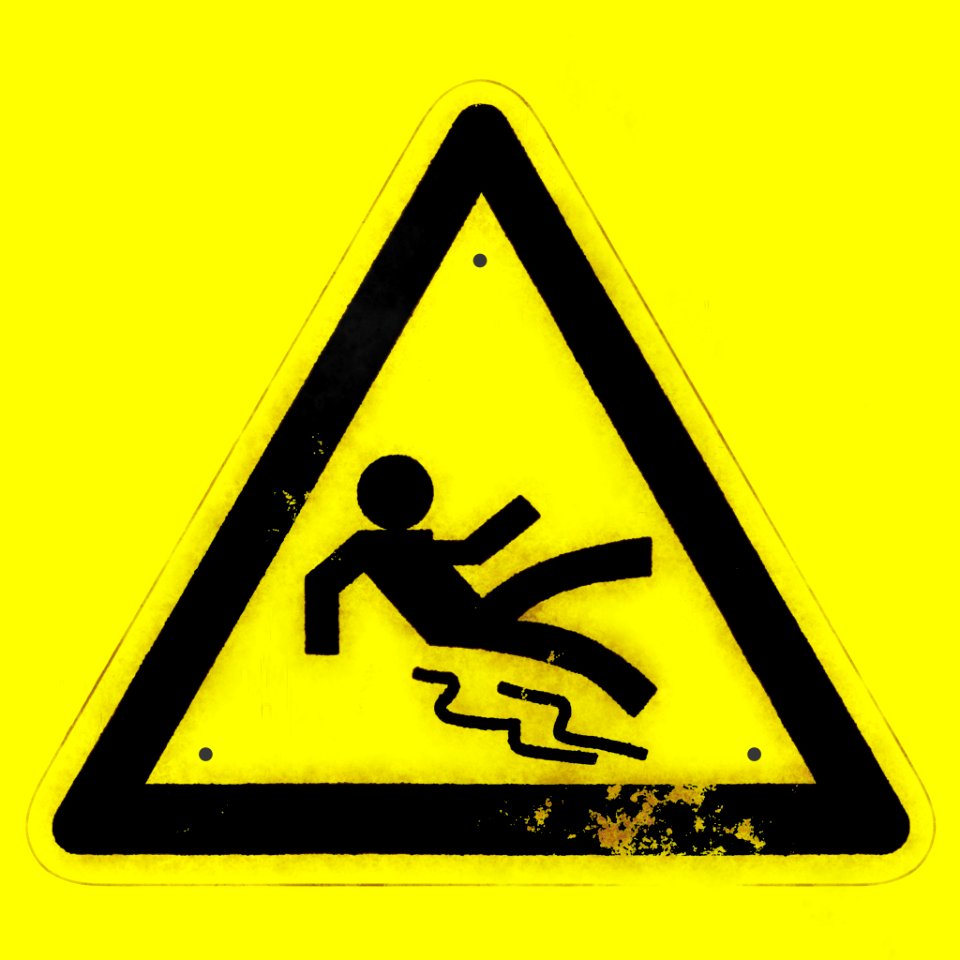 Sign  (Slippery floor)