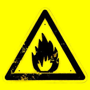 Sign (Flammable materials) photo