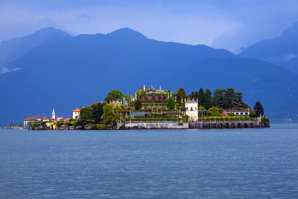 Italy lake blue hour