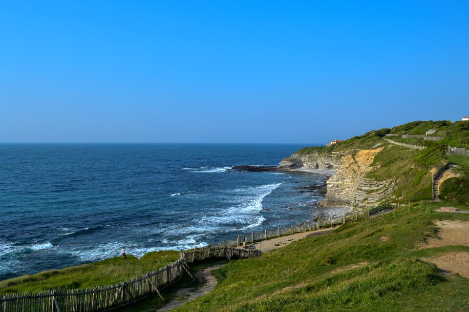 Saint jean de luz cliff atlantic ocean