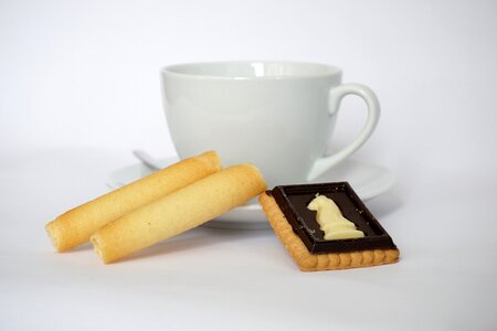 Coffee pastries tableware photo