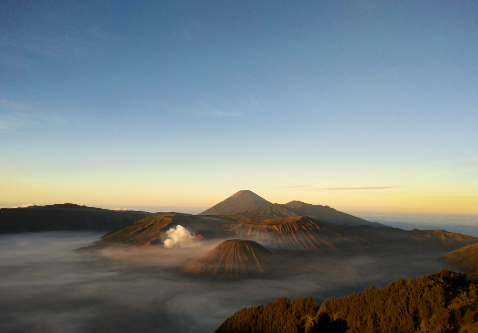 Mountain landscape bromo photo