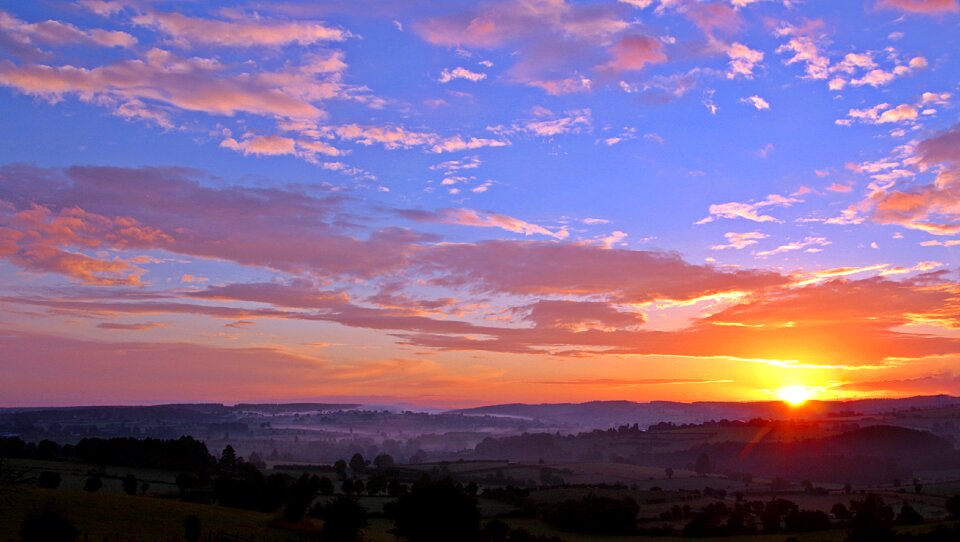 Skies morning sun mood photo