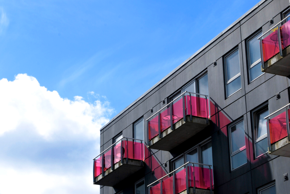 Colorful composition house