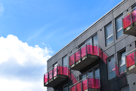 Colorful composition house