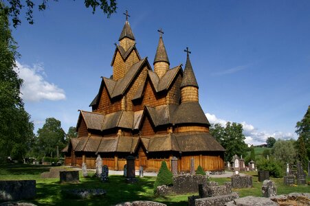 Stave church heddal norway wood
