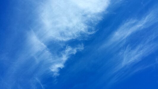 Cirrus clouds wispy photo